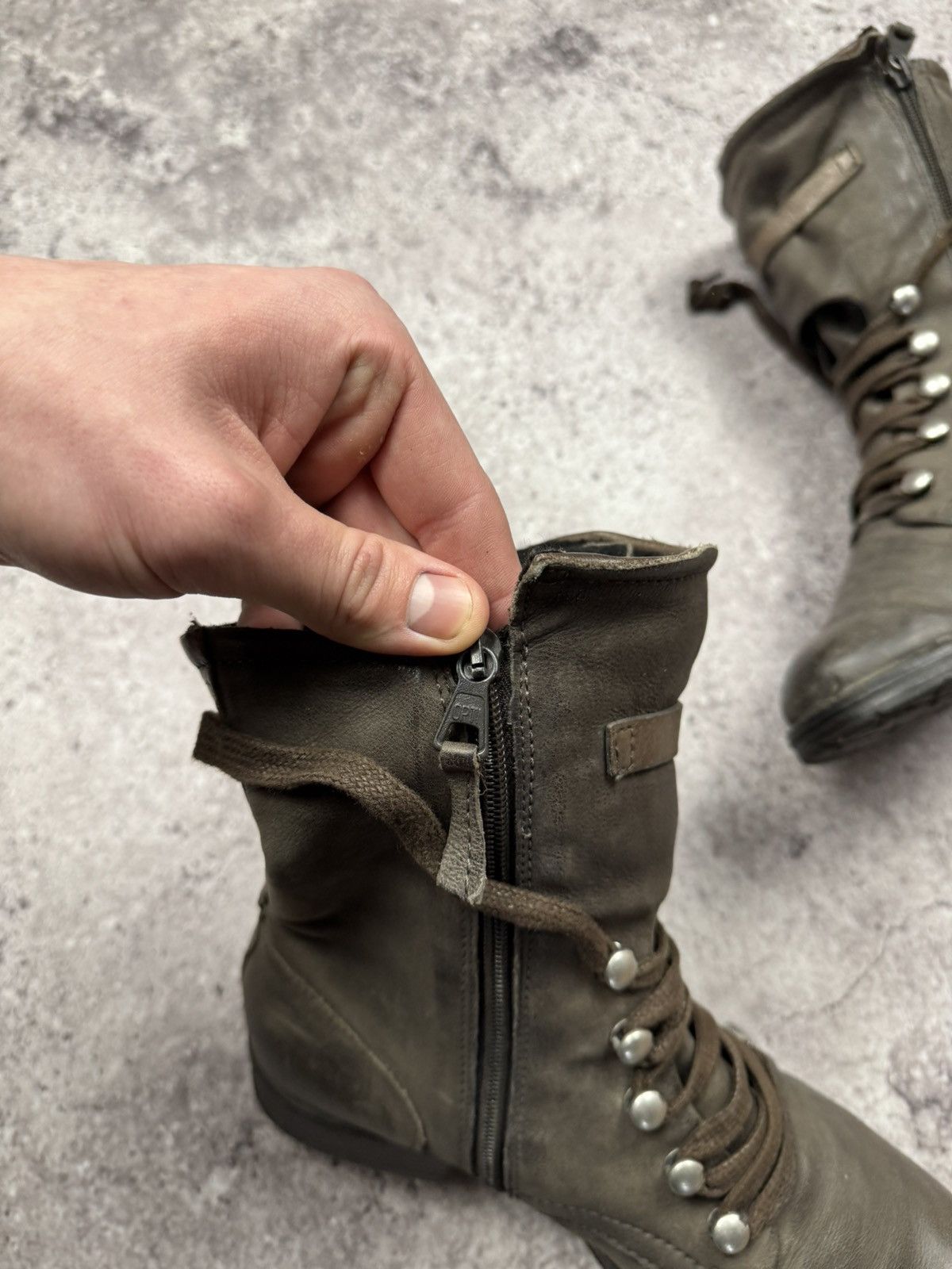 A.S.98 STRAPS BELTED A.S 98 style Boots Leather Style Rick Owens Size US 7.5 / IT 37.5 - 13 Thumbnail