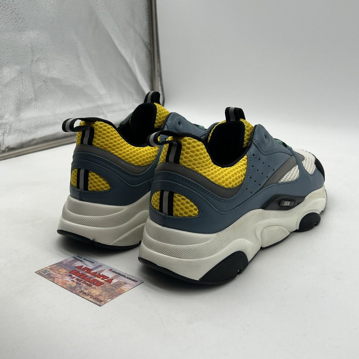 Dior Dior B22 Reflective Sneaker White Yellow Size US 10 / EU 43 - 5 Thumbnail