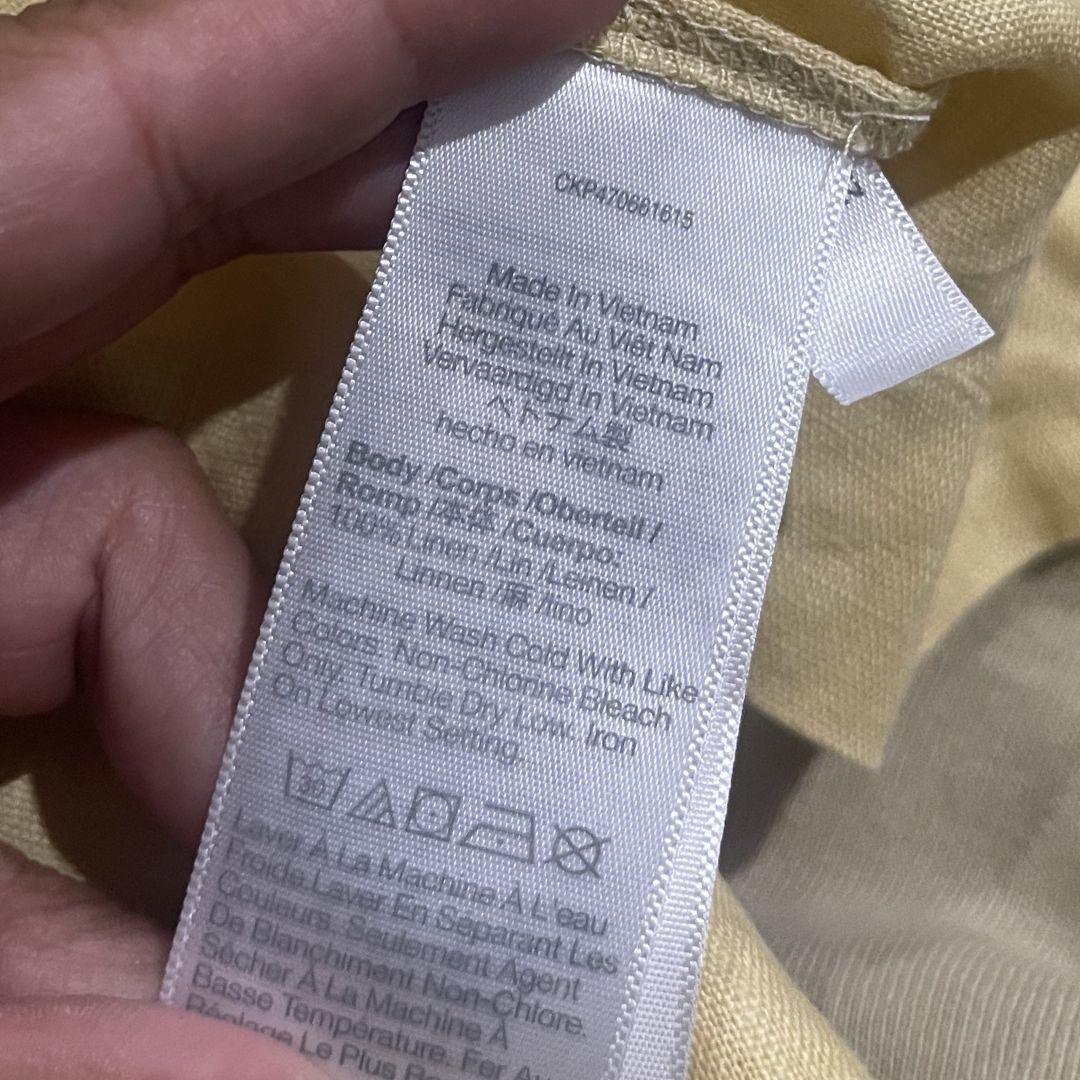 Madewell Boxy Fit 100% Linen Resort Crop Shirt Small Vacation Summer Size S / US 4 / IT 40 - 5 Thumbnail