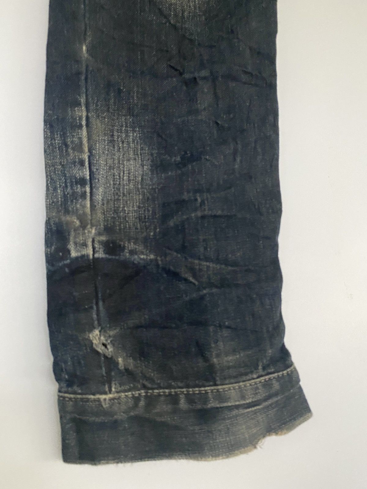 PPFM Japanese Brand PPFM Distressed Zippered Denim Jeans Pants Size US 32 / EU 48 - 24 Thumbnail