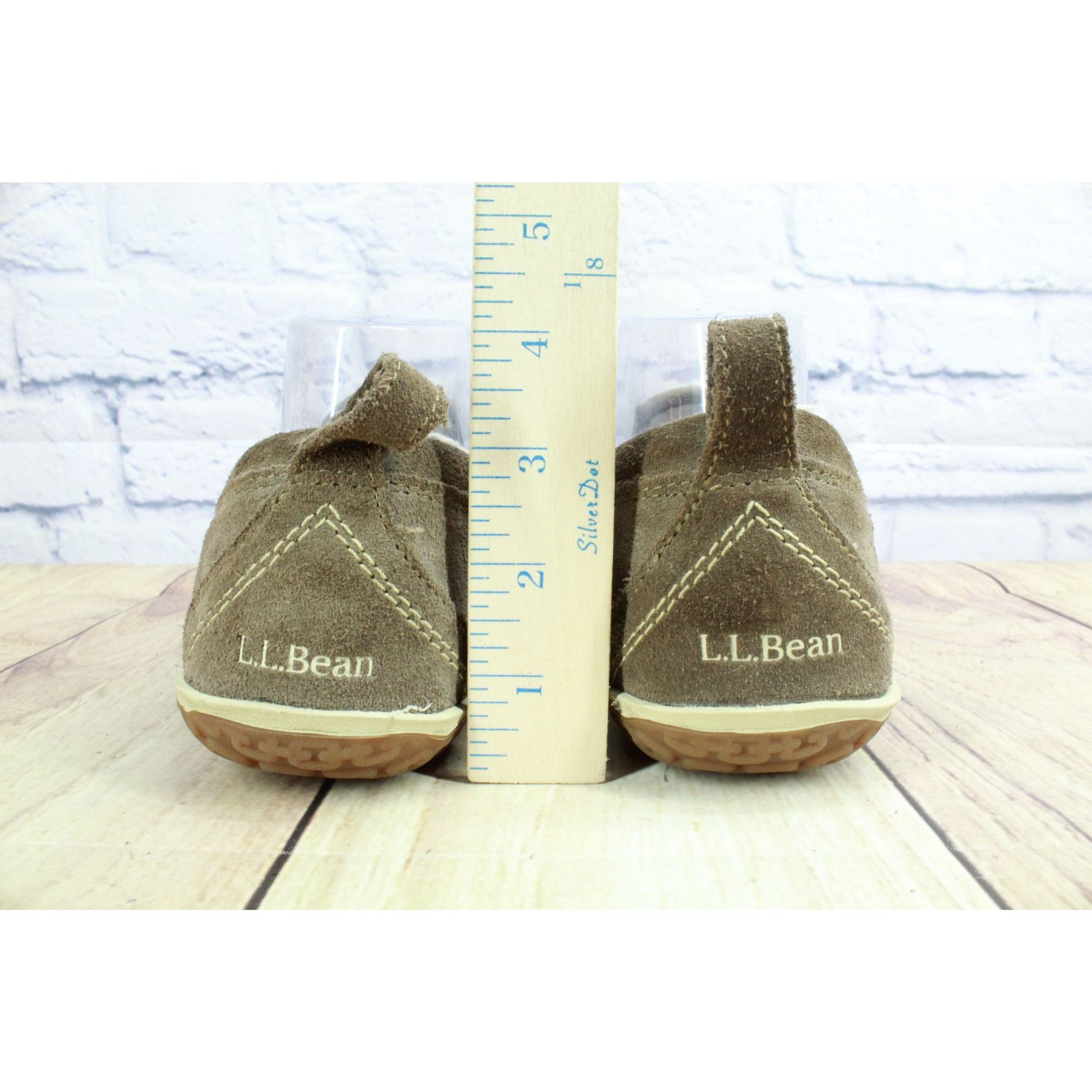 L.L. Bean LL Bean Dark Cement Fleece Lined Mountain Moccasins Size US 8 / IT 38 - 6 Thumbnail