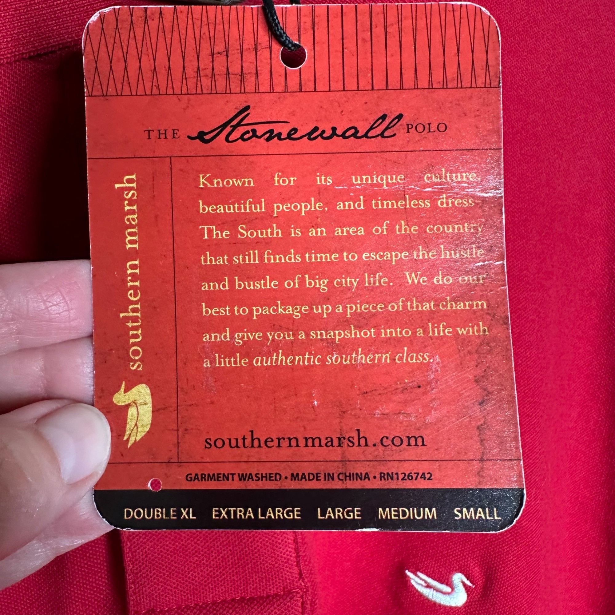 Southern Marsh NWT Southern Marsh The Stonewall Polo Red Sz 2X Size US XXL / EU 58 / 5 - 4 Thumbnail