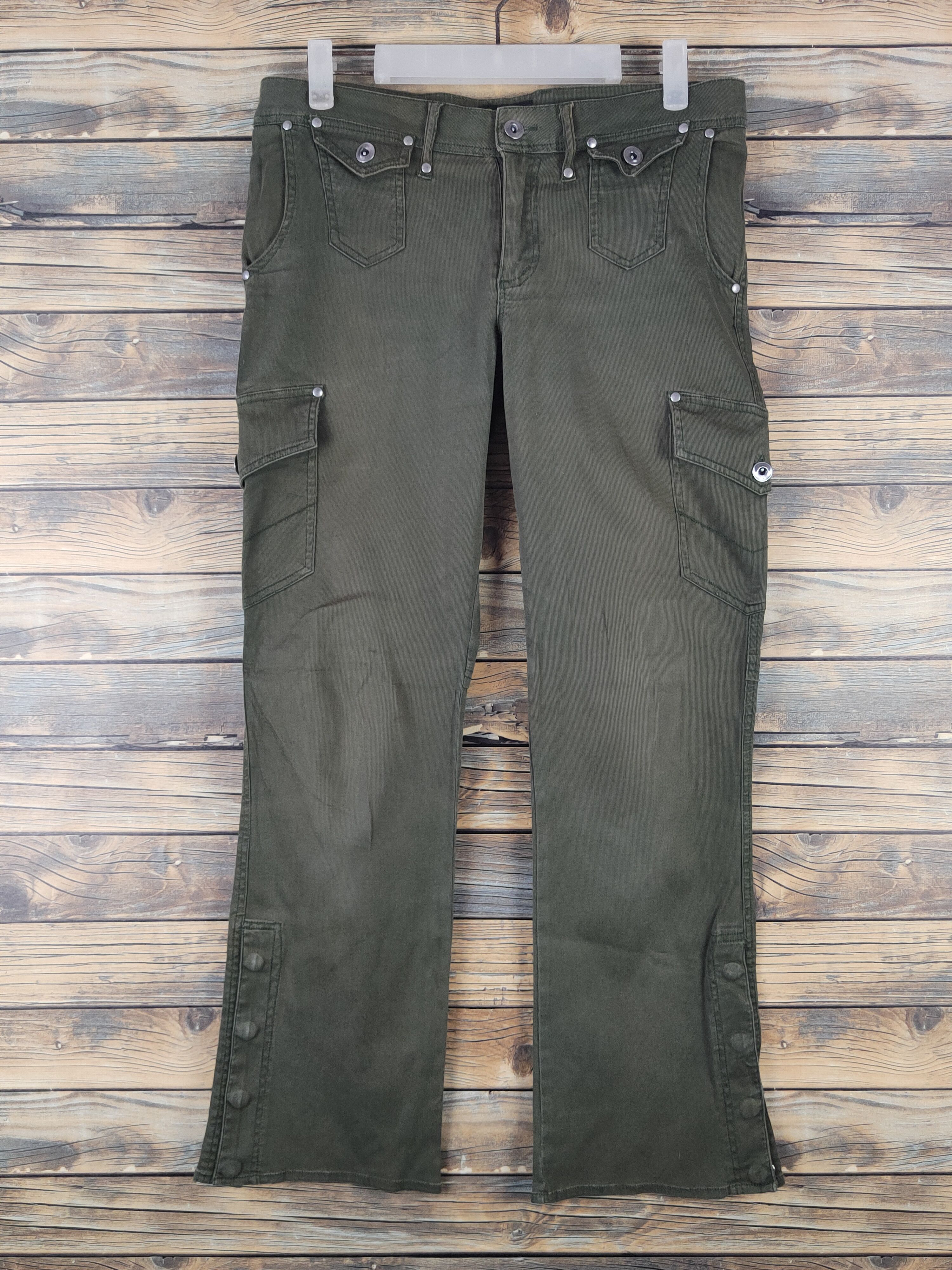 Japanese Brand DL Dear Bros Olive Multipocket Tactical Cargo Pants #1504 Size 30" / US 8 / IT 44 - 1 Thumbnail