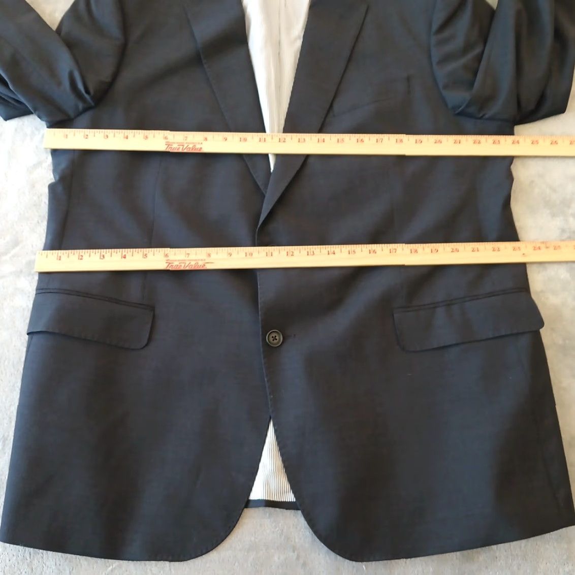 Brooks Brothers Brooks Brothers Blazer Jacket / Coat Madison Fit Two Button Wool Blend Gray 48R Mens Regular Notch Lapel 2 Piece Single-Breasted White Size 48R - 6 Thumbnail