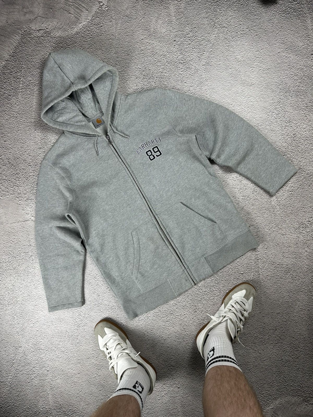 Carhartt Vintage Carhartt 89 Full Zip Hoodie Y2K Olympic Washed Size US L / EU 52-54 / 3 - 3 Thumbnail