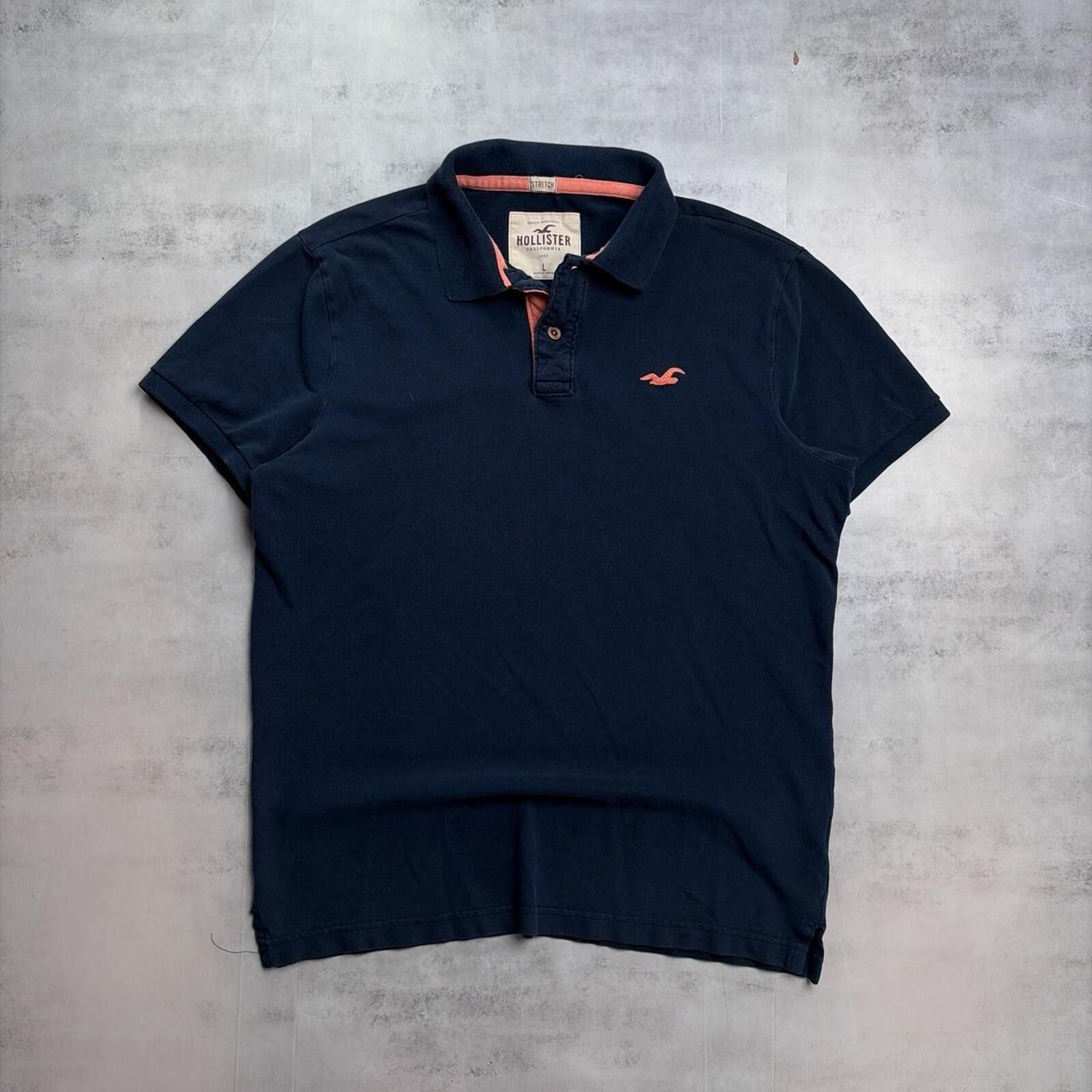 Other Y2K Navy Hollister Surf Grunge Polo Shirt Size L / US 10 / IT 46 - 1 Thumbnail