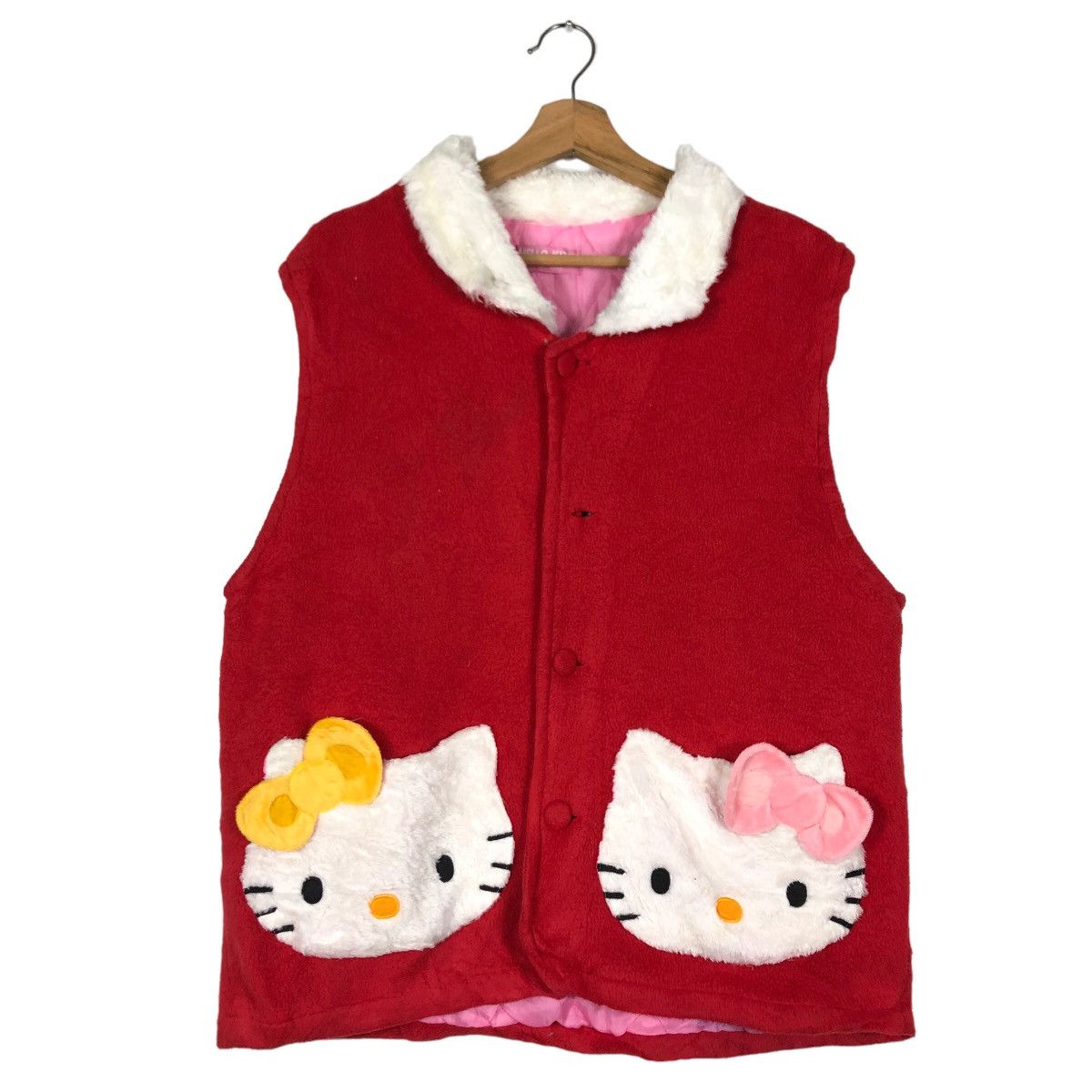 Cartoon Network 🔥90’s Vintage Vest Hello Kitty Big Logo Tokyo Japan Size US M / EU 48-50 / 2 - 1 Thumbnail