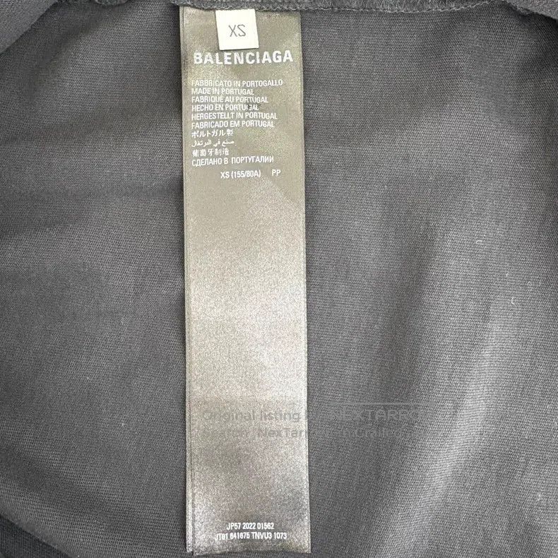 Balenciaga Balenciaga Washed Distressed Diamond T-Shirt Size US XS / EU 42 / 0 - 4 Thumbnail