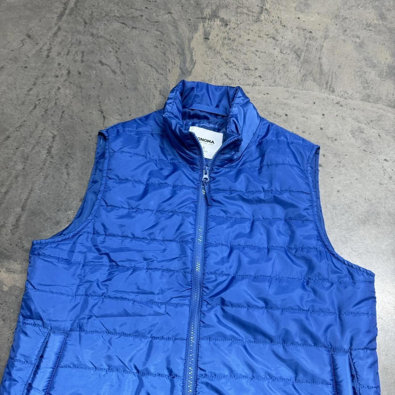 Sonoma × Vintage VTG Y2K Blue Sonoma Zip Up Puffer Vest Size US S / EU 44-46 / 1 - 2 Thumbnail