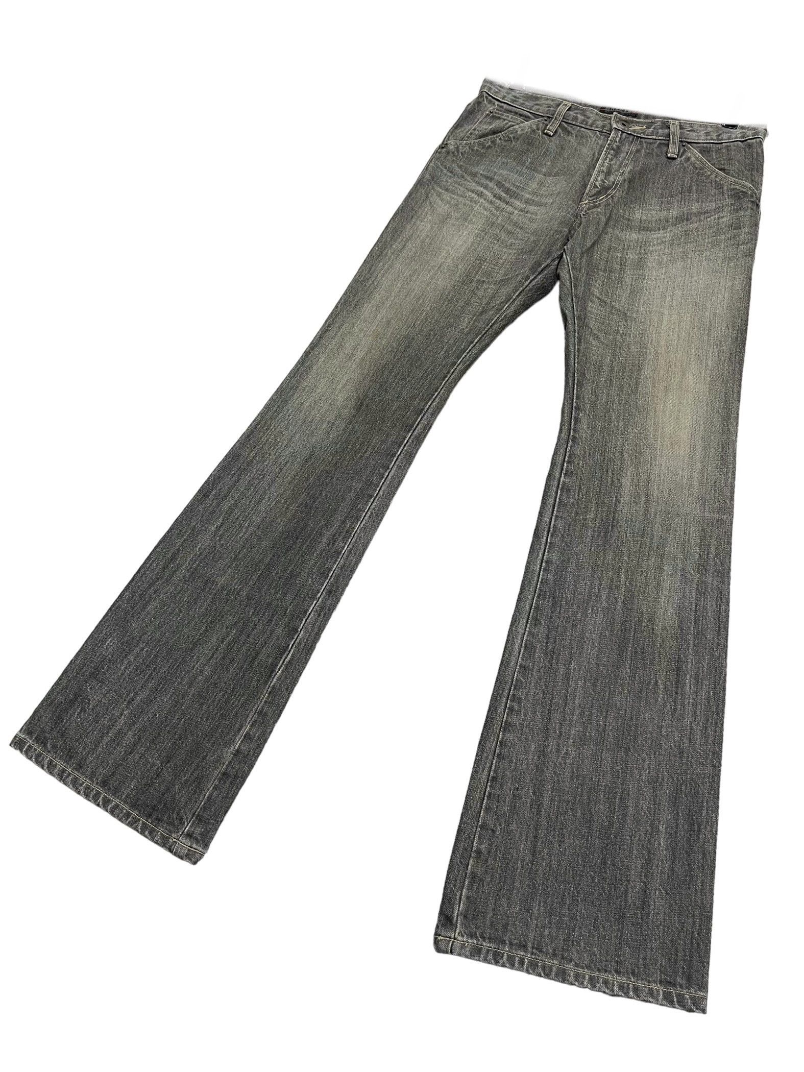 Undercover 🔥90’s MORGAN HOMME Mud Wash Black Slim Flare LGB Style Size US 29 - 8 Thumbnail
