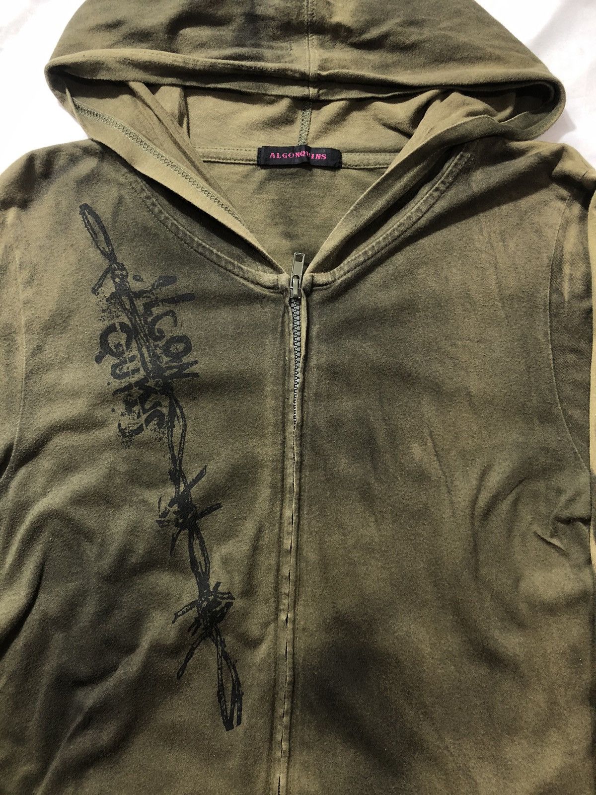 Beauty Beast × Hysteric Glamour × Yohji Yamamoto Japan Gothic Tribal Poem Zipp Hoodie Ifsix Style Size US M / EU 48-50 / 2 - 6 Thumbnail