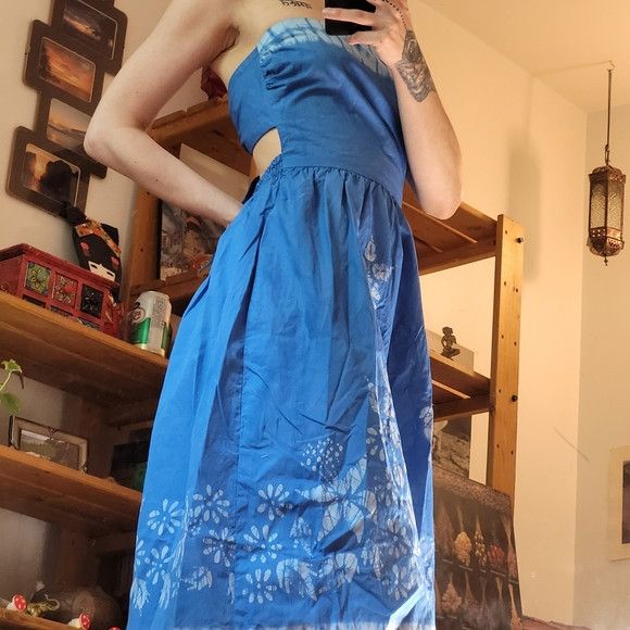 Vintage Bette Of Jamaica Vintage Batik Strapless 60s Dress - S/M Size M / US 6-8 / IT 42-44 - 5 Thumbnail