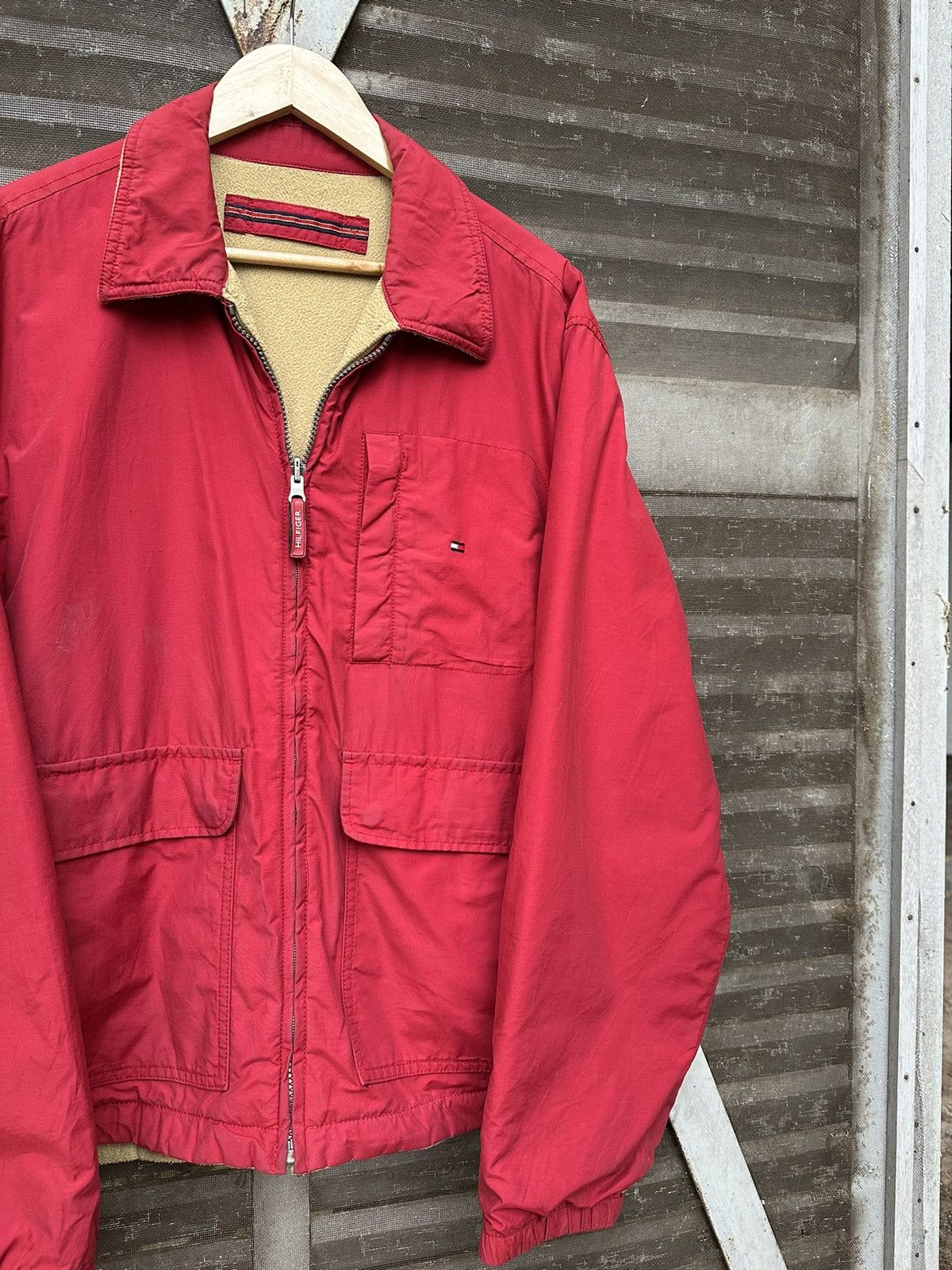 Tommy Hilfiger 👹Tommy Hilfiger Fleece Lined Reversible Jacket Size US L / EU 52-54 / 3 - 9 Thumbnail