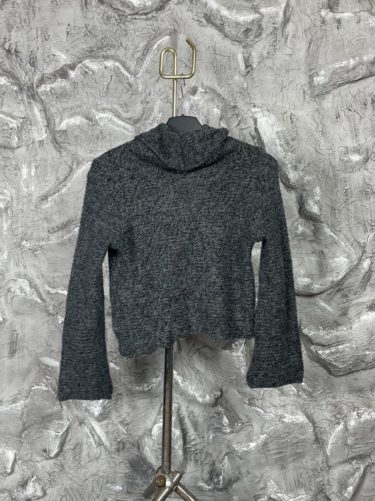 Hysteric Glamour × Japanese Brand 2000s Y2K Wide Neck Cropped Sweater Junya Watanabe Style Size M / US 6-8 / IT 42-44 - 3 Thumbnail