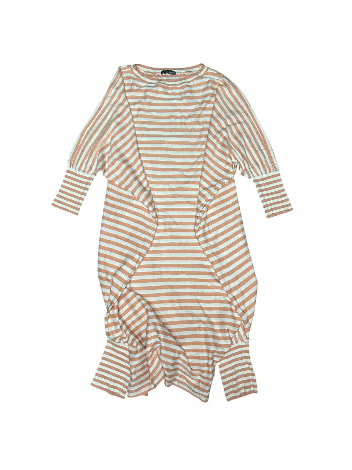 Issey Miyake S/S 86 Cuffed Stripe Dress Size M / US 6-8 / IT 42-44 - 2 Thumbnail