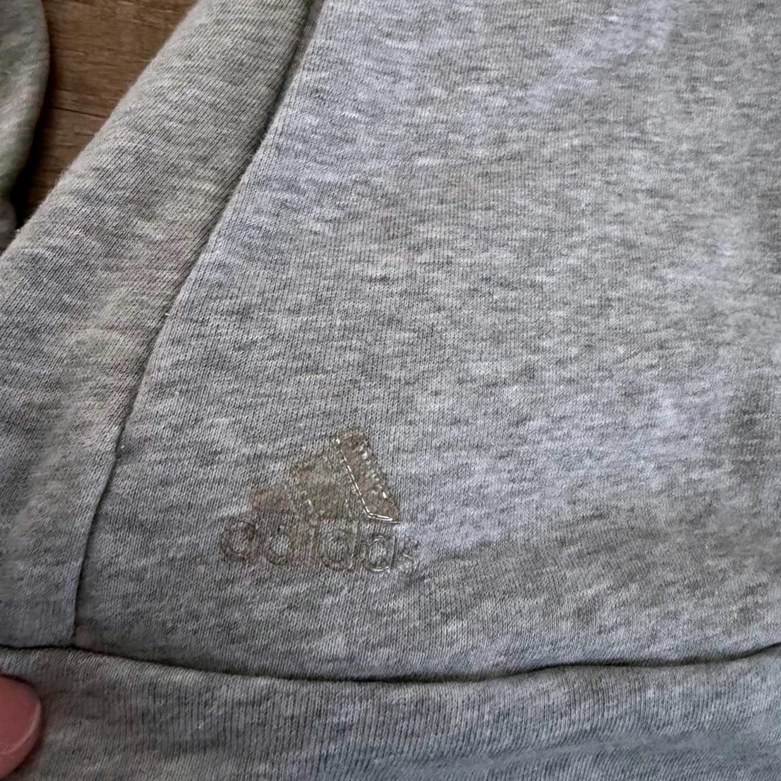 Adidas Adidas Sweatshirt Women's Medium Gray Pullover Funnel Neck Size S / US 4 / IT 40 - 3 Thumbnail