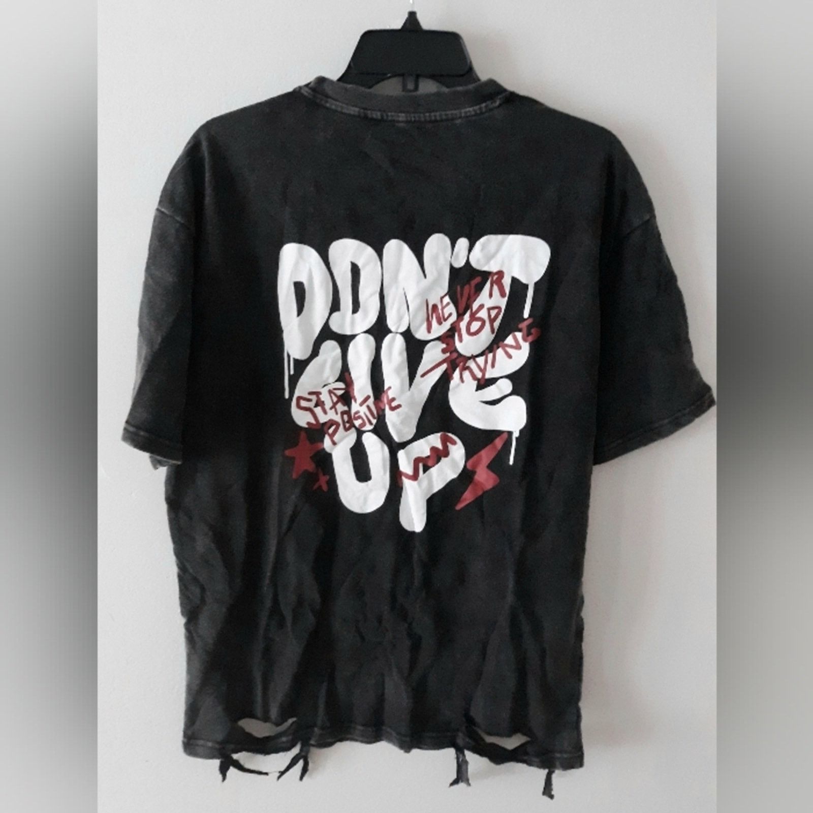 Other Ripped Don't Give Up Tee Size US M / EU 48-50 / 2 - 2 Thumbnail