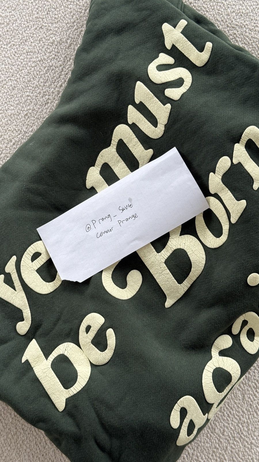 Cactus Plant Flea Market Cactus Plant Flea Market - Ye must be born again hoodie Size US L / EU 52-54 / 3 - 4 Thumbnail