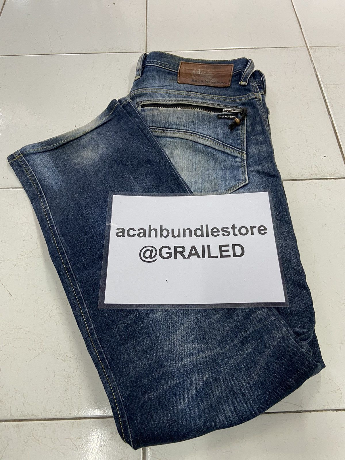 Japanese Brand BACK NUMBER RELAXY DENIM JEANS Size US 32 / EU 48 - 18 Thumbnail