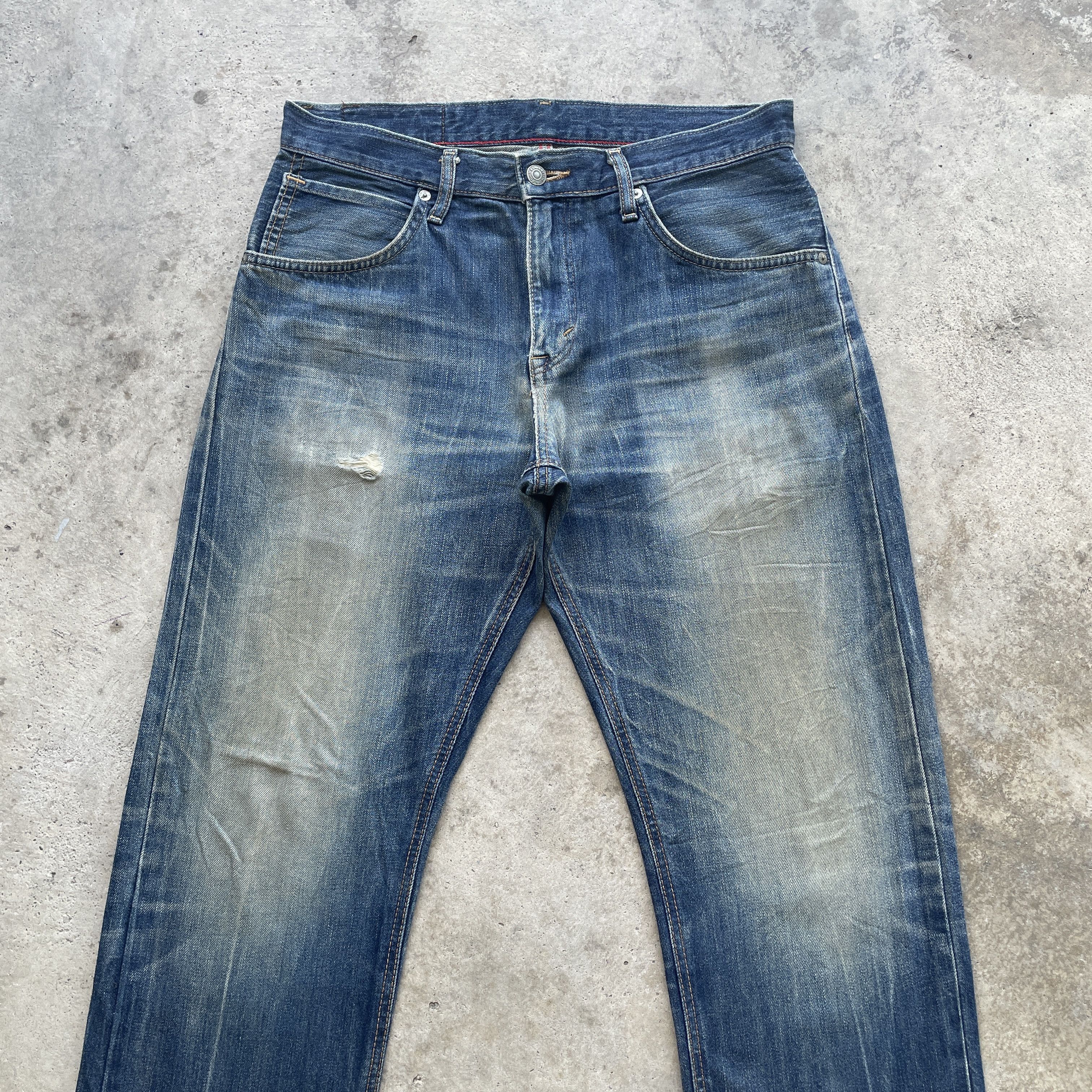 Edwin Vintage Edwin XV Distressed Rusty Jeans Faded Denim Pants Size US 32 / EU 48 - 3 Thumbnail
