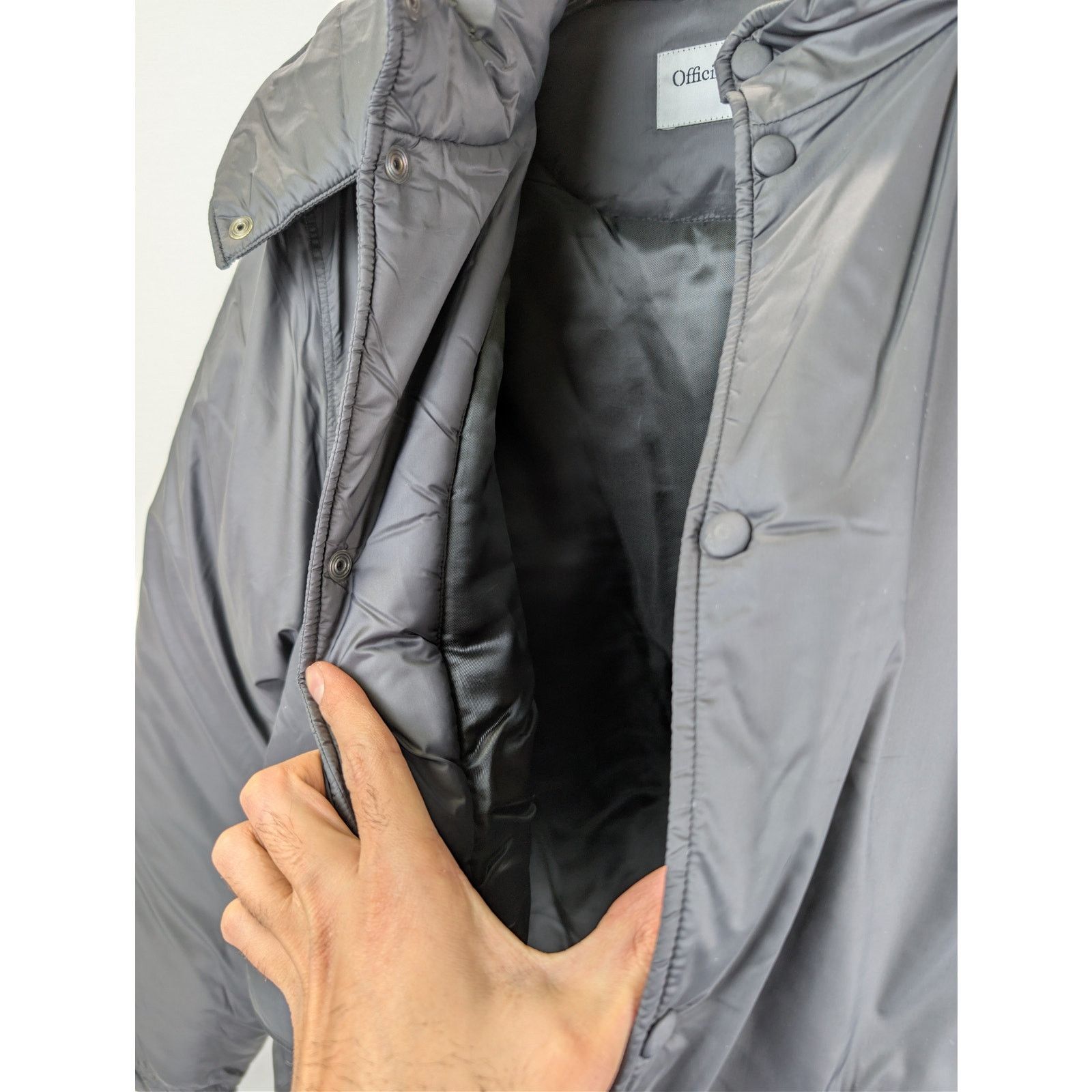 Officine Generale o1rshd1 Shell Hooded Jacket in Black Size US M / EU 48-50 / 2 - 9 Thumbnail