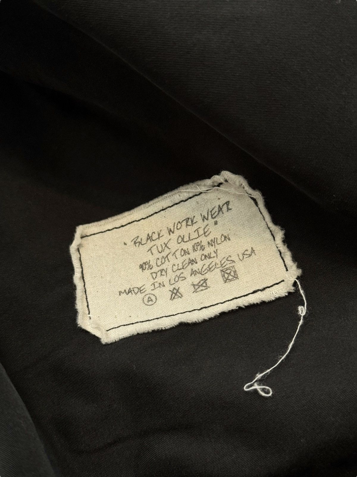 Greg Lauren Sz3 1/1 Black Workwear Tux Ollie Blazer Patchwork Jacket Size US L / EU 52-54 / 3 - 5 Thumbnail