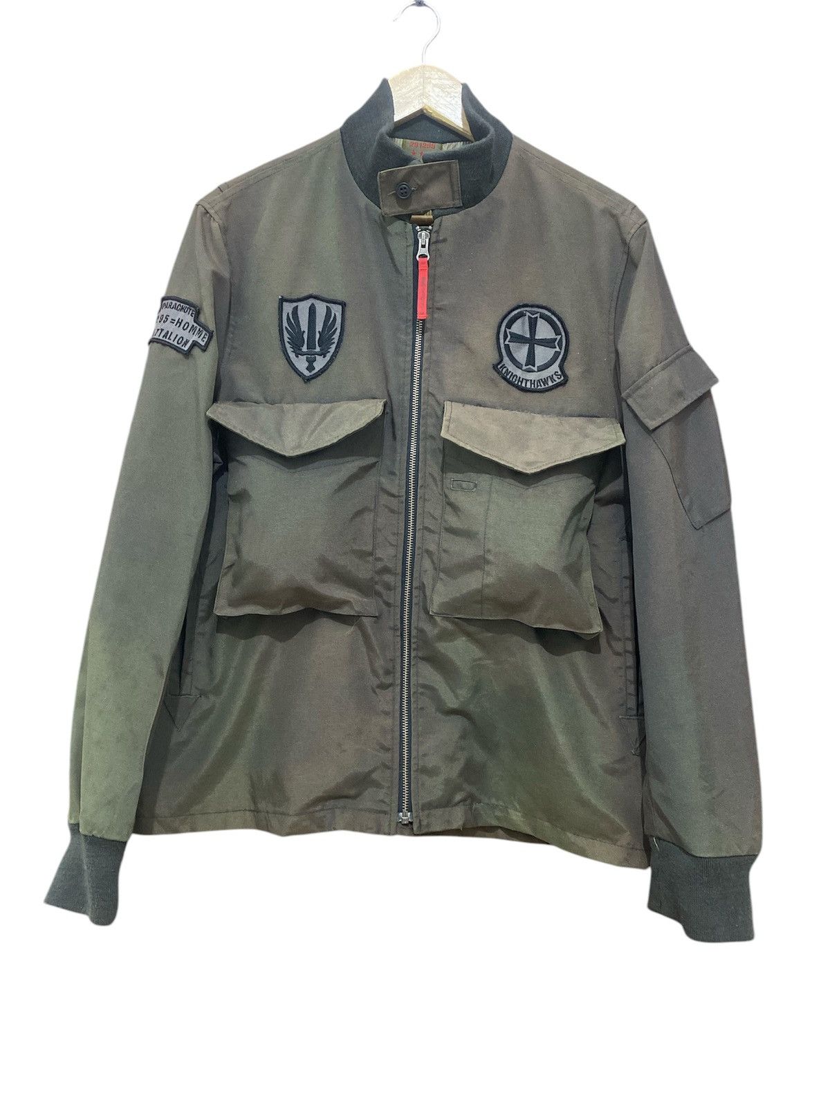 Japanese Brand 291295 Homme Knighthawks Parachute Bomber Jacket Sunfaded Size US L / EU 52-54 / 3 - 1 Thumbnail