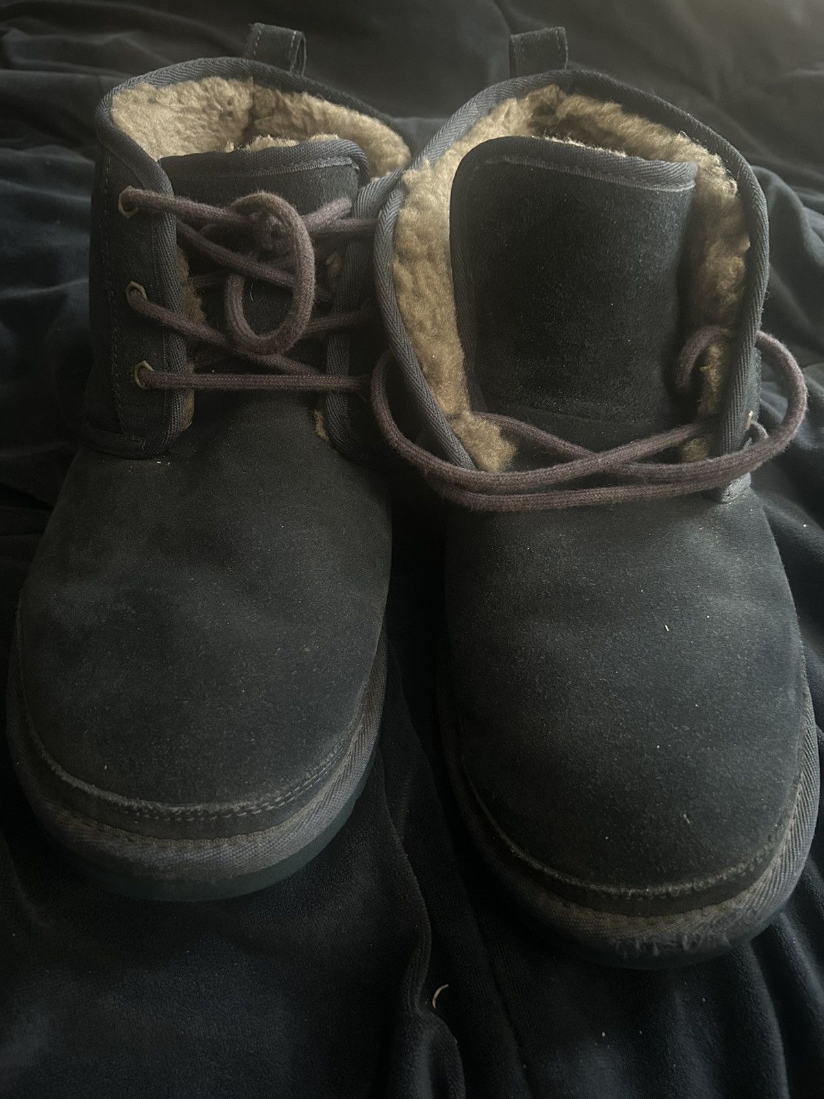 Ugg UGG Men's Neumel Suede Casual Boots (Navy) Size US 11 / EU 44 - 4 Thumbnail