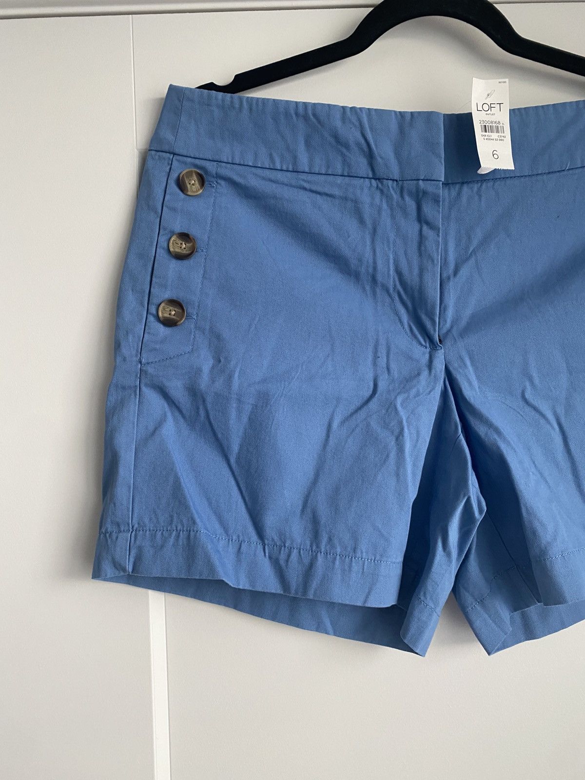 Loft Ann Taylor Loft Outlet Women Sailor Button Shorts NWT Size 28" / US 6 / IT 42 - 2 Thumbnail