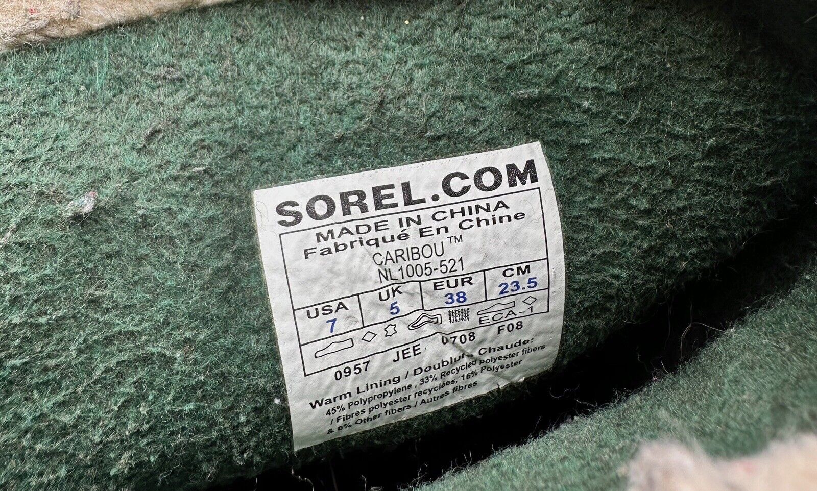 SOREL Sorel Caribou Waterproof Winter Snow Boots Size 7 Maroon Size US 7 / IT 37 - 7 Thumbnail