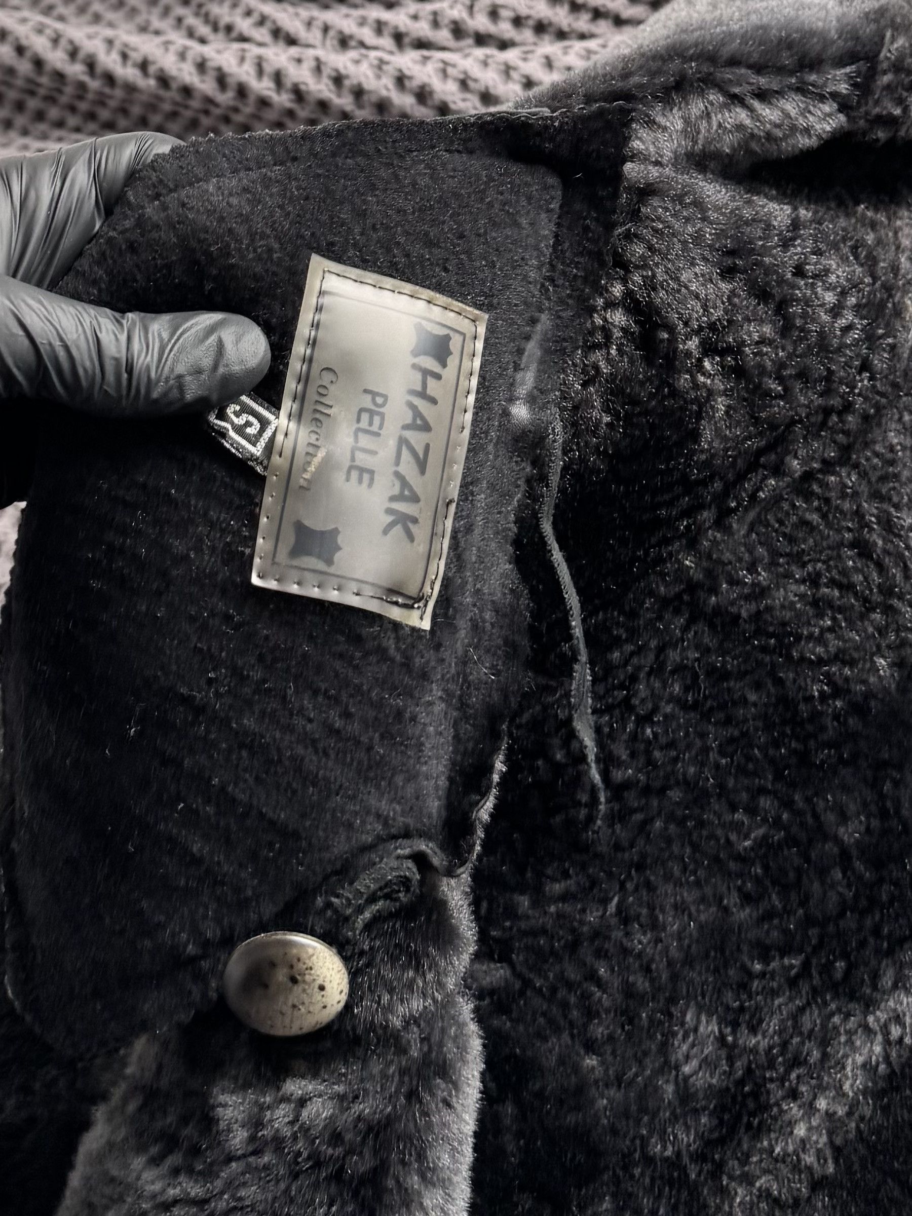 Vintage Vintage Black Genuine Shearling Sheepskin Coat Size S / US 4 / IT 40 - 7 Thumbnail