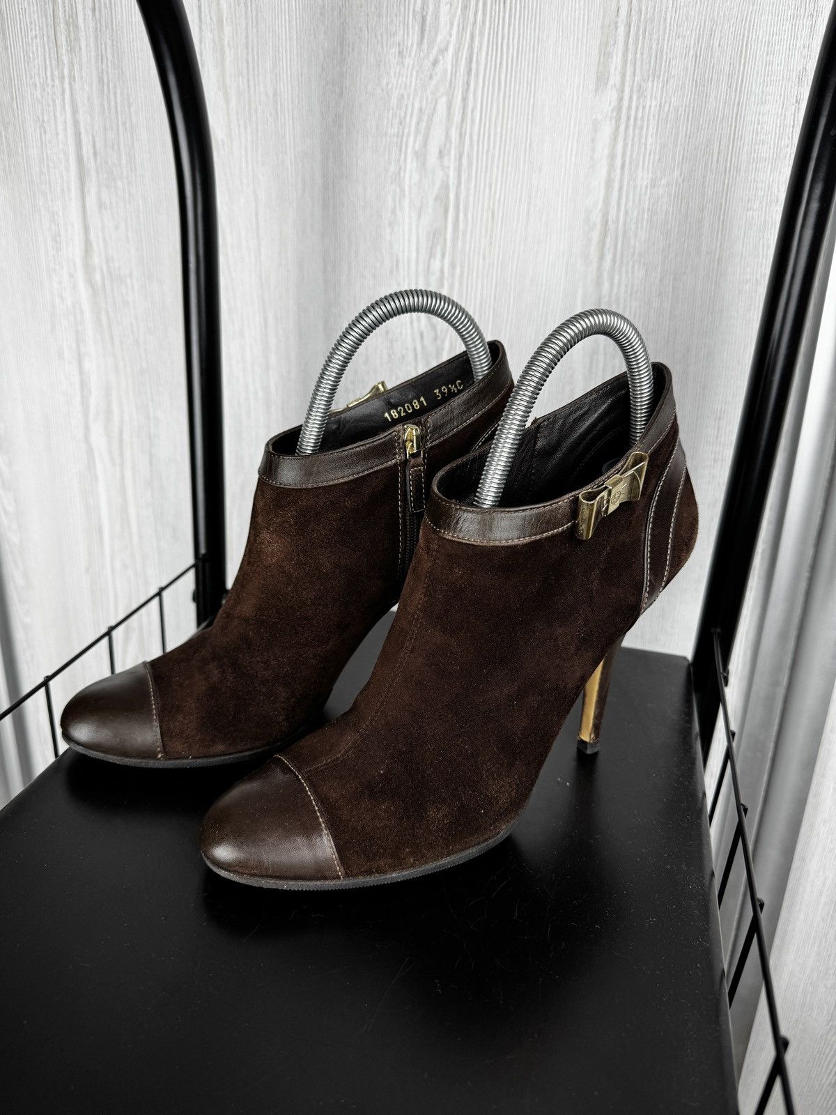 Gucci Gucci Interlocking G Logo Brown Suede Leather Heels Boots Size US 9.5 / IT 39.5 - 8 Thumbnail