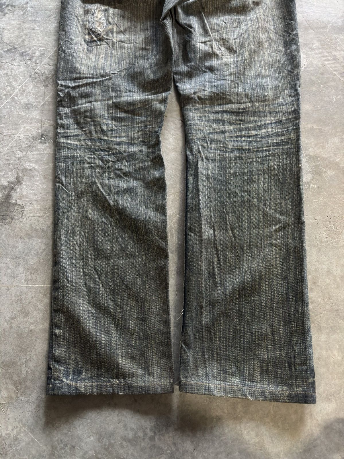 Japanese Brand IN THE ATTIC distressed dirty rusty mud japanese punk grunge Size US 31 - 20 Thumbnail