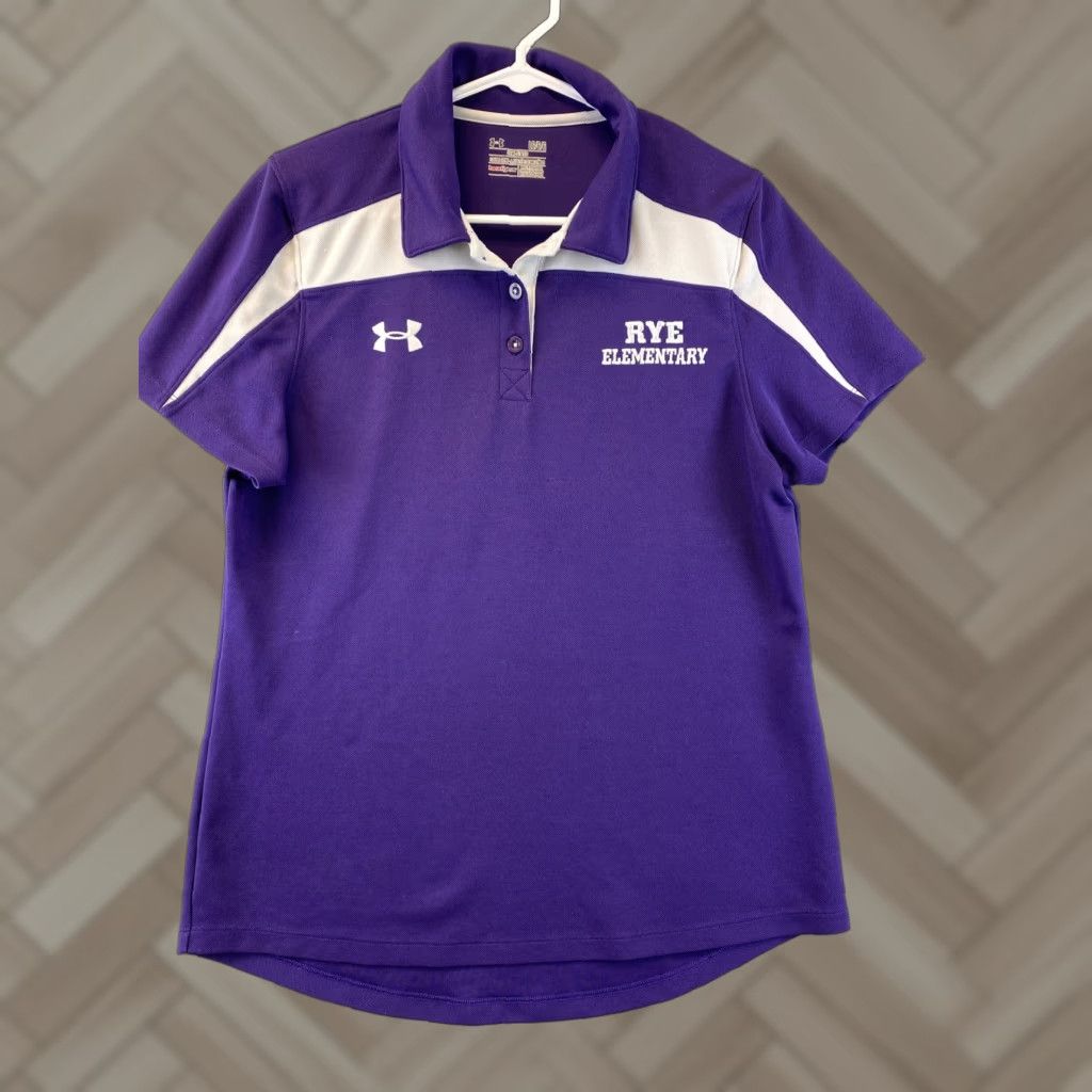 Under Armour VINTAGE Under Armour Women’s Large UA Tech Performance Fit Golf Polo Team Shirt/70-39 Size L / US 10 / IT 46 - 1 Thumbnail