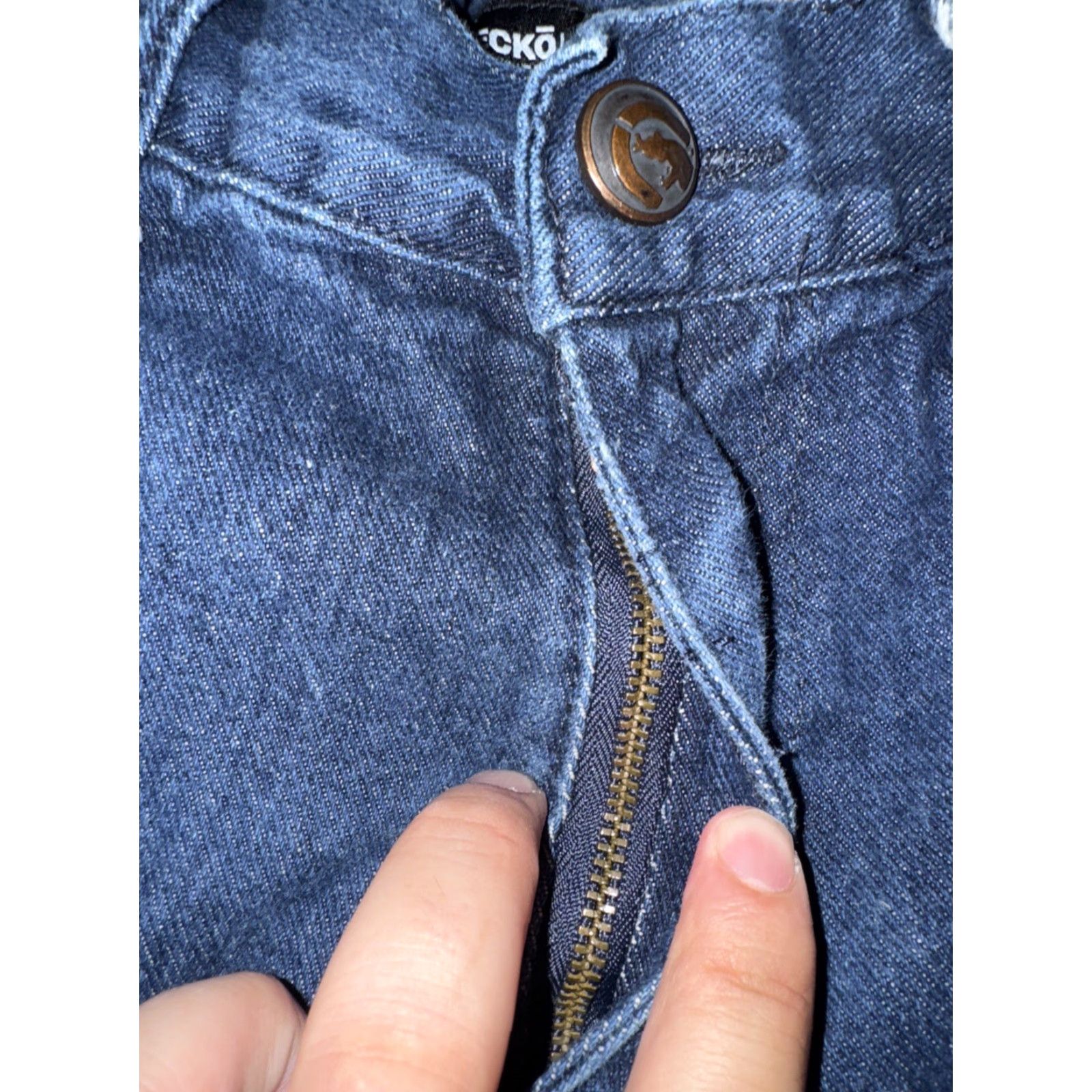 Ecko Unltd. VINTAGE Ecko Unltd Jeans Men’s 32x32 Dark Blue Slim Straight Fit Y2K Streetwear Denim Jeans Mens 90s Hip Hop BMX Skater Size US 32 / EU 48 - 4 Thumbnail