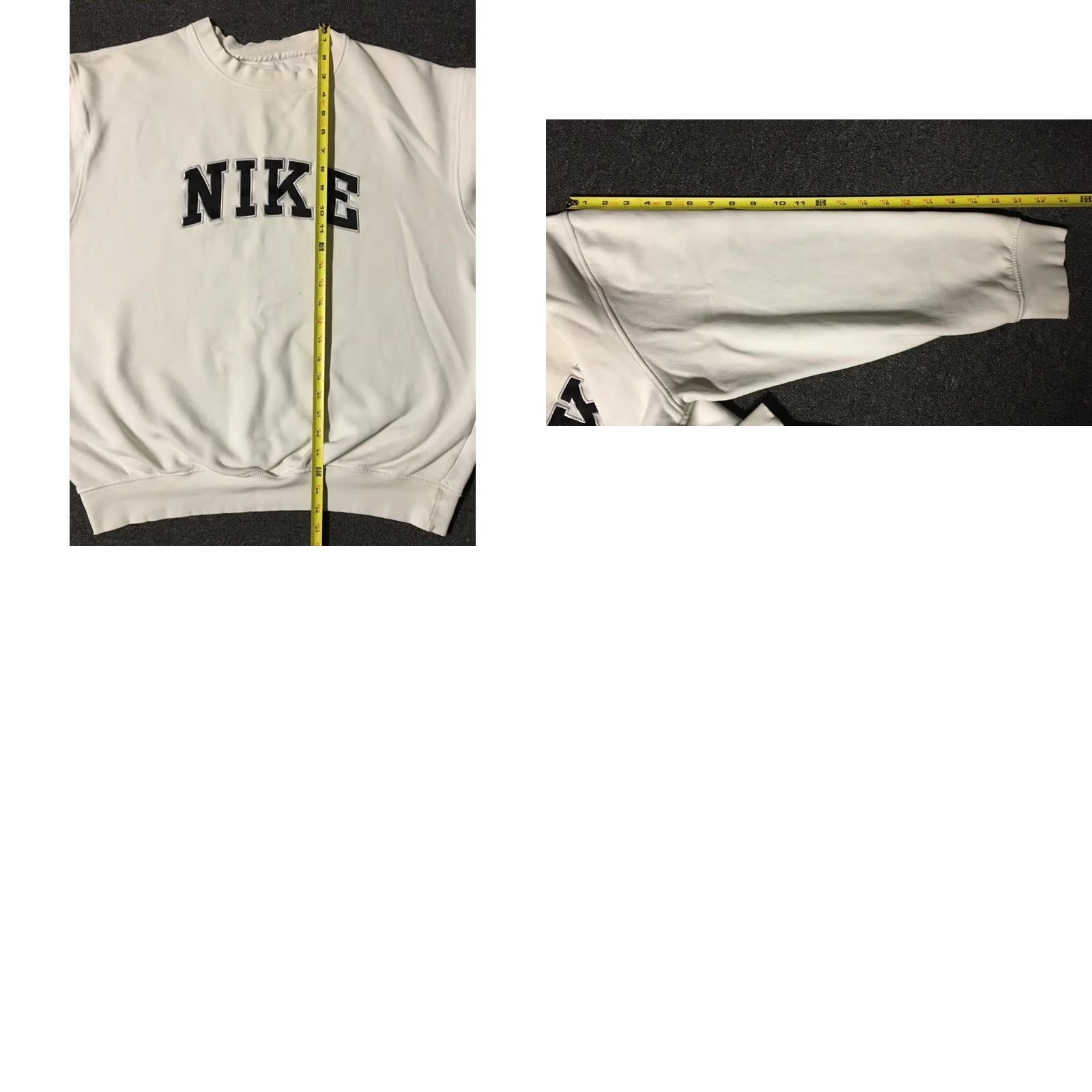 Nike VINTAGE Nike Faded Boxy Fit Spellout Sweatshirt Hoodie Men L White Grunge Swoosh 90s Rap Skate Boxy Fit USA Logo Nike Sportswear Size US L / EU 52-54 / 3 - 11 Thumbnail