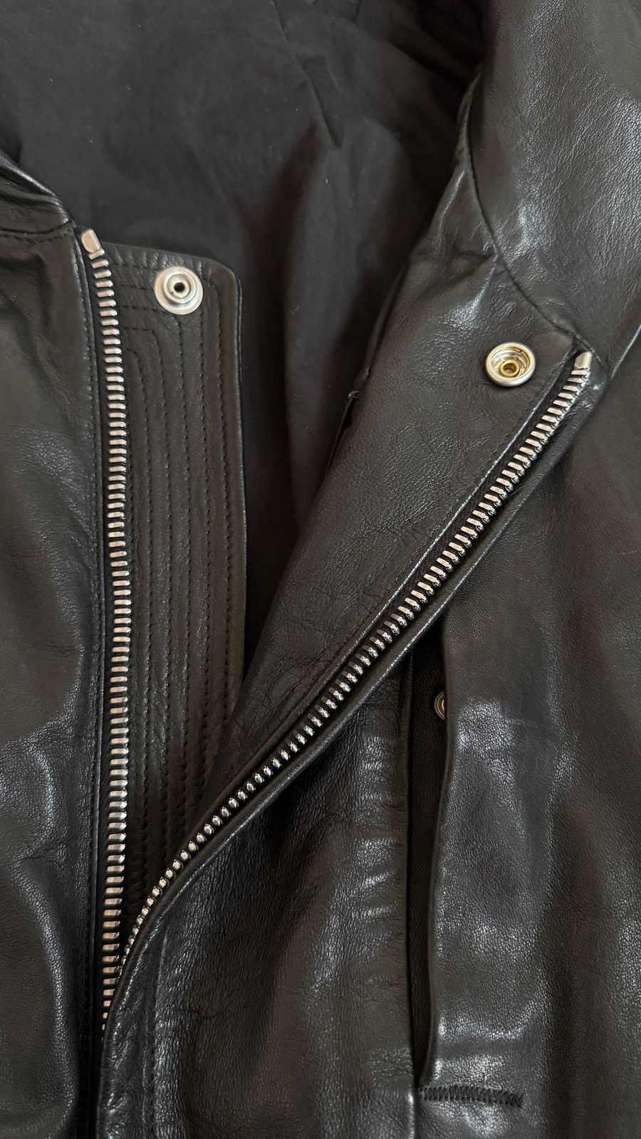 Rick Owens Rick owens hooded leather jacket Size US M / EU 48-50 / 2 - 6 Thumbnail