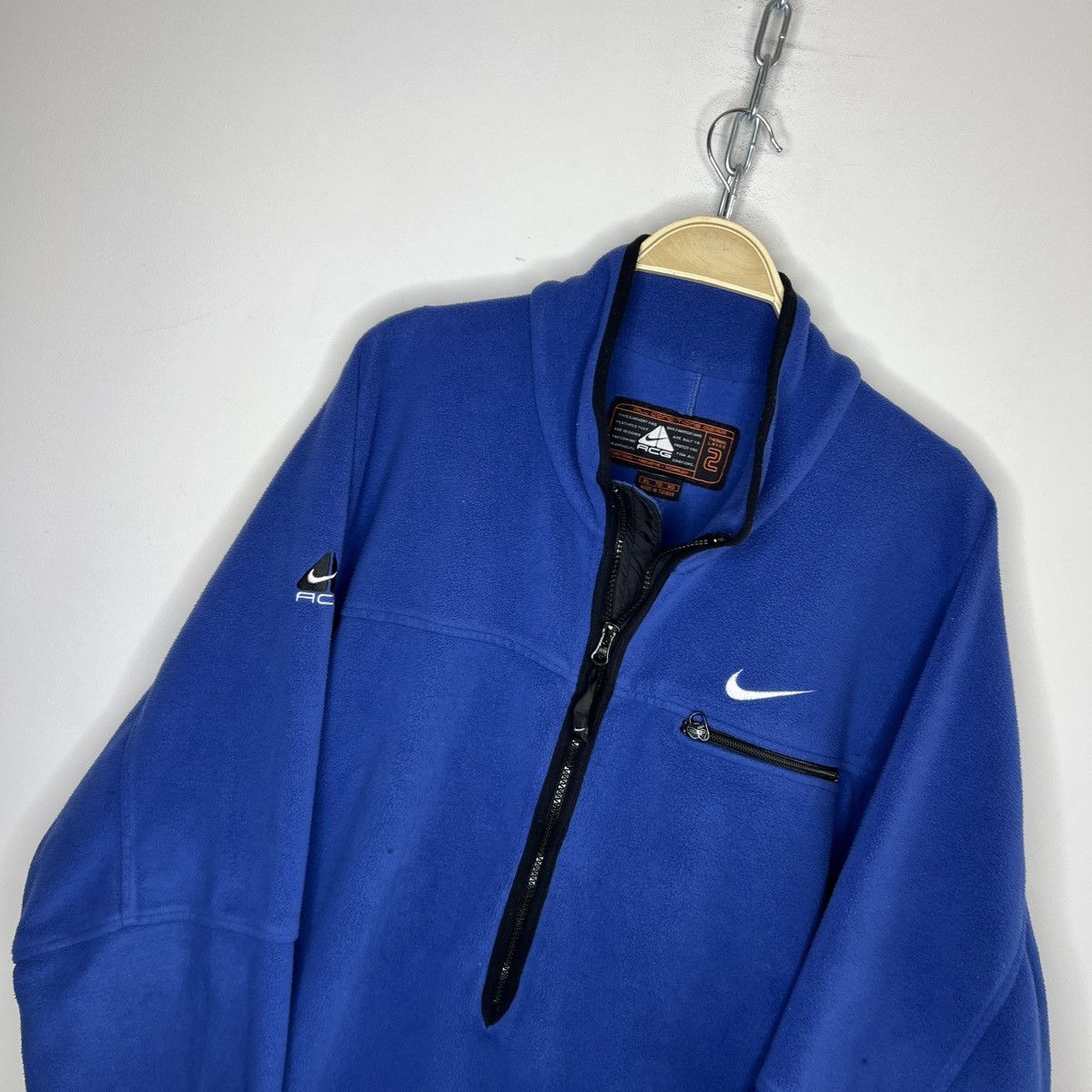 Nike × Nike ACG × Vintage Vintage Nike ACG Fleece Sherpa Zip-Up Sweatshirt Jacket RARE Size US XL / EU 56 / 4 - 4 Thumbnail