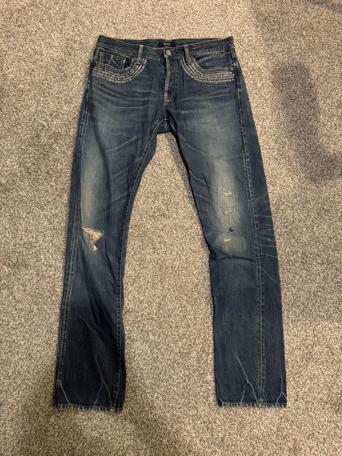 Undercover Undercover SS09 Neoboy “Poem” Denim Size US 32 / EU 48 - 1 Thumbnail