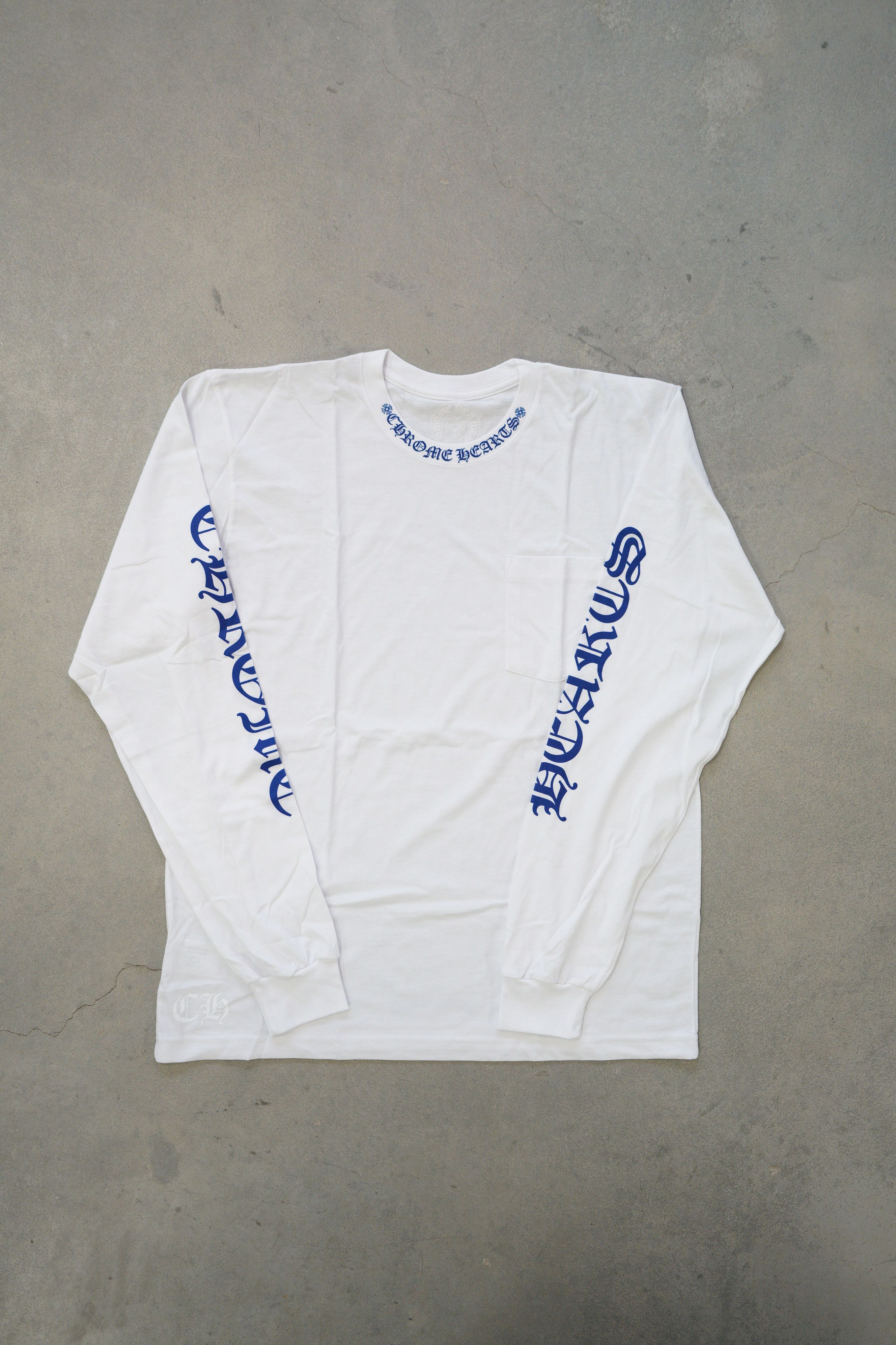 Chrome Hearts Neck Logo SS Tee ★Union Jack England Flag★ Chrome Hearts Neck Logo SS Tee ☆Union Jack England Flag