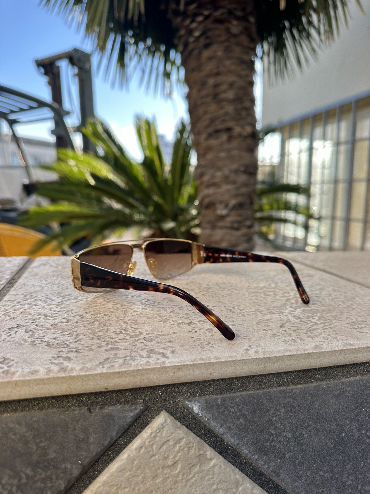 Versace × Vintage Gianni Versace Sunglasses Vintage mod. S07 col. 740 Size ONE SIZE - 4 Thumbnail