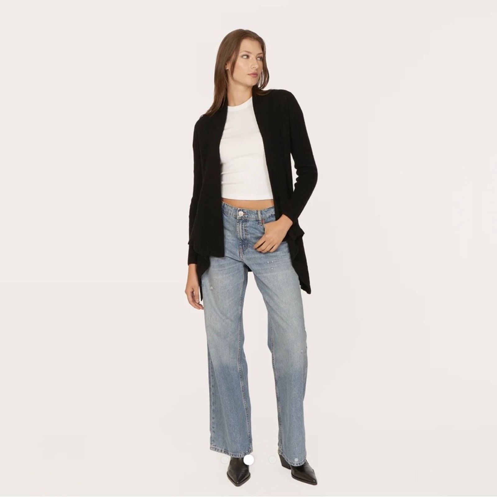 Autumn Cashmere Autumn Cashmere Cable Drape in Ebony Size M / US 6-8 / IT 42-44 - 2 Thumbnail