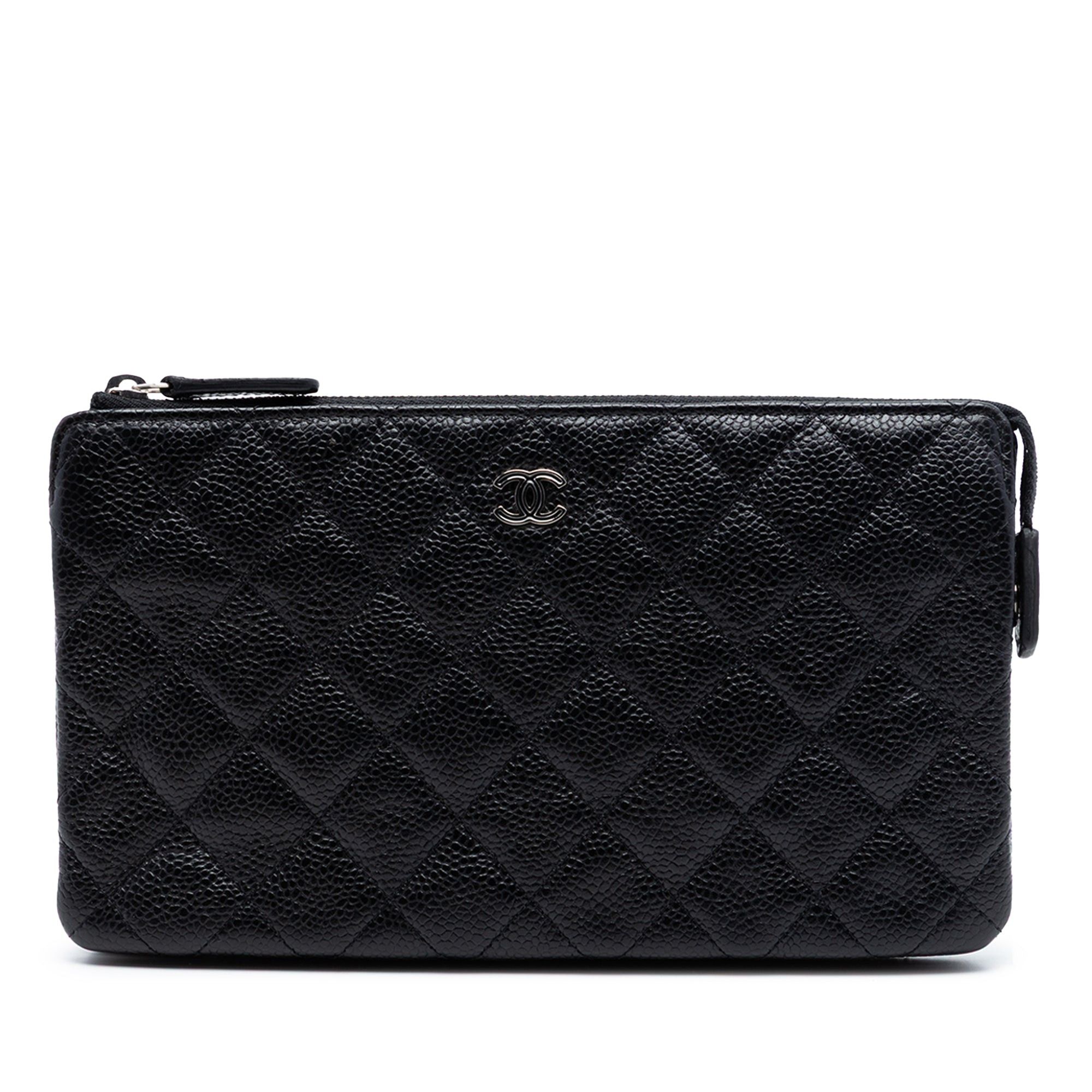 Chanel Small CC Quilted Caviar Zip Pouch Size ONE SIZE - 1 Thumbnail