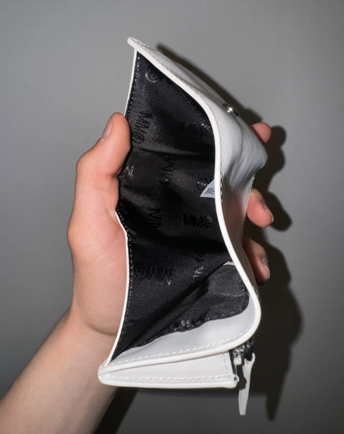 Maison Margiela MM6 Maison Margiela Reverse Logo Small Zip Wallet Size ONE SIZE - 3 Thumbnail