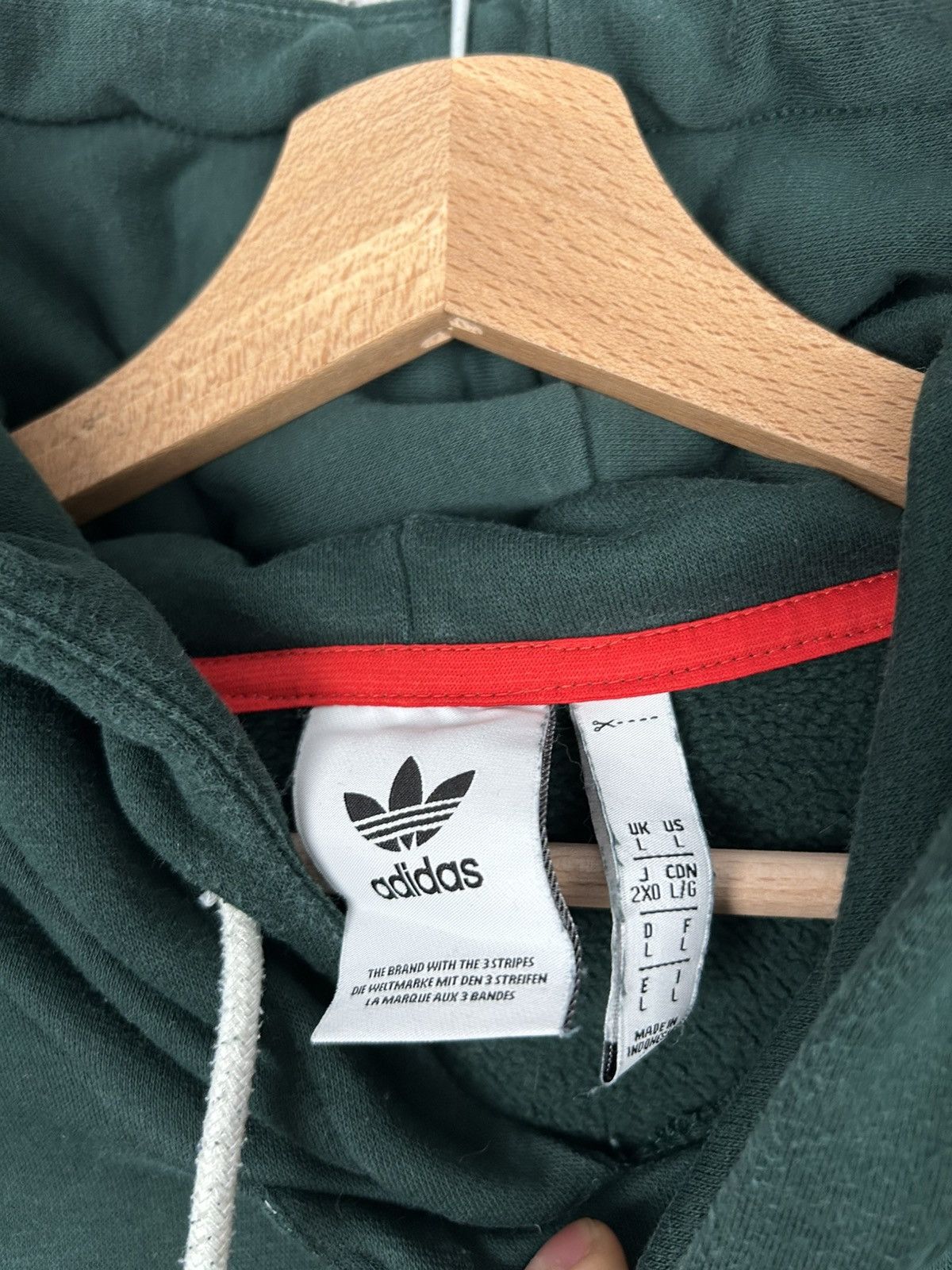 Adidas Adidas Sportswear Green Hoodie Streetwear Drill Rap Baggy Size US L / EU 52-54 / 3 - 4 Thumbnail