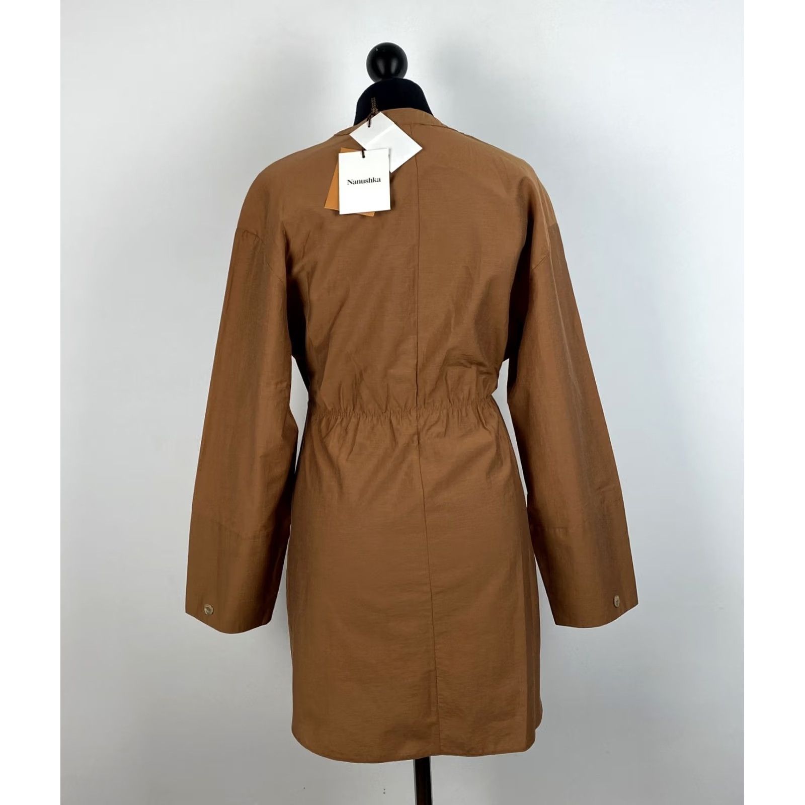 Nanushka Nanushka womens brown button front dress Size XS BNWT Size XS / US 0-2 / IT 36-38 - 4 Thumbnail