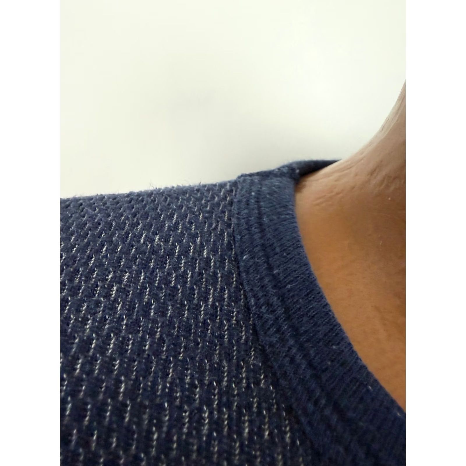 Layer 8 VINTAGE Morgan Mills Waffle-Knit Shirt Men L Navy Thermal Indoor Outdoors 90s Grunge Outdoor Pale Blue Mens XL? Size US L / EU 52-54 / 3 - 3 Thumbnail