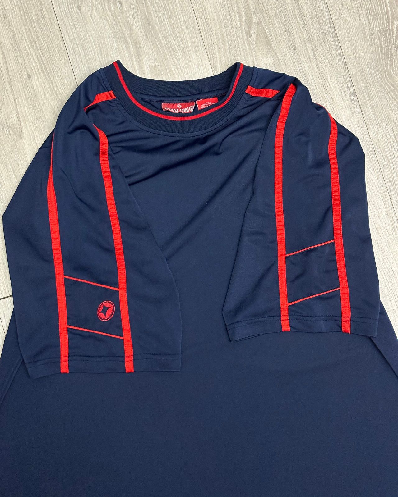 Spalding Vintage Spalding #9 Men's Navy Blue Jersey T-Shirt - Large Size US L / EU 52-54 / 3 - 4 Thumbnail