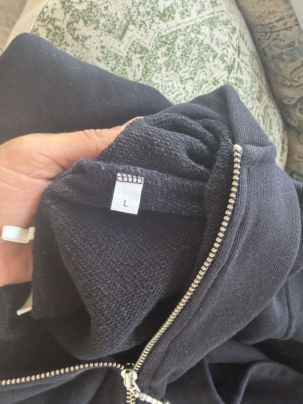 Sandro Sandro Navy Quarter-Zip Sweatshirt Size US L / EU 52-54 / 3 - 7 Thumbnail