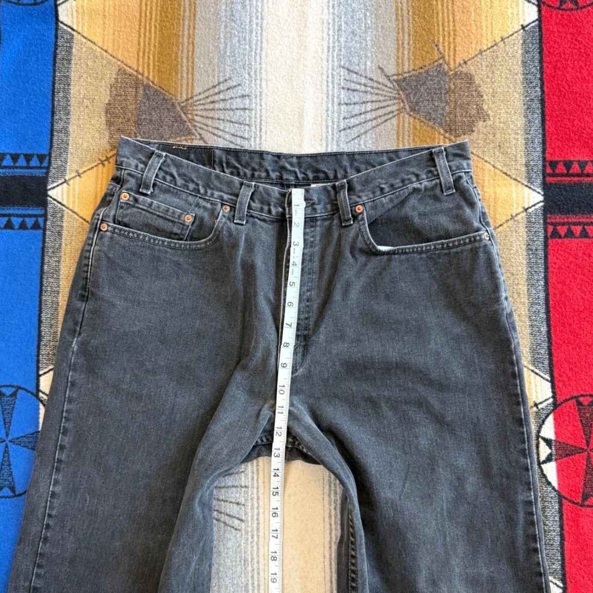 Levi's VINTAGE Levi’s 550 Relaxed Fit Black Denim Jeans 36x30 Men In Canada 90s Straight N/A Size US 36 / EU 52 - 8 Thumbnail